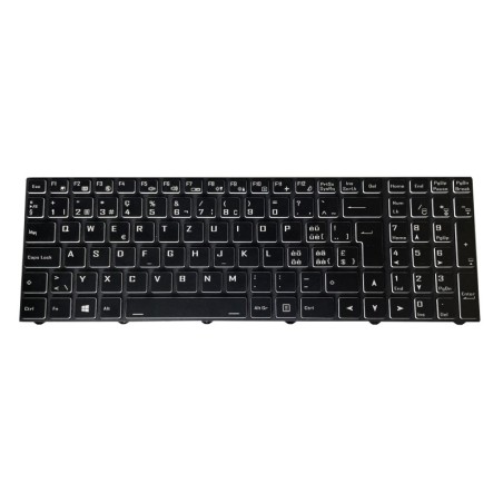 Clavier rétroéclairé QWERTZ CH pour NH57ADS