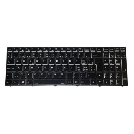 Hinterbeleuchtete-Tastatur QWERTZ CH für NH57ADS